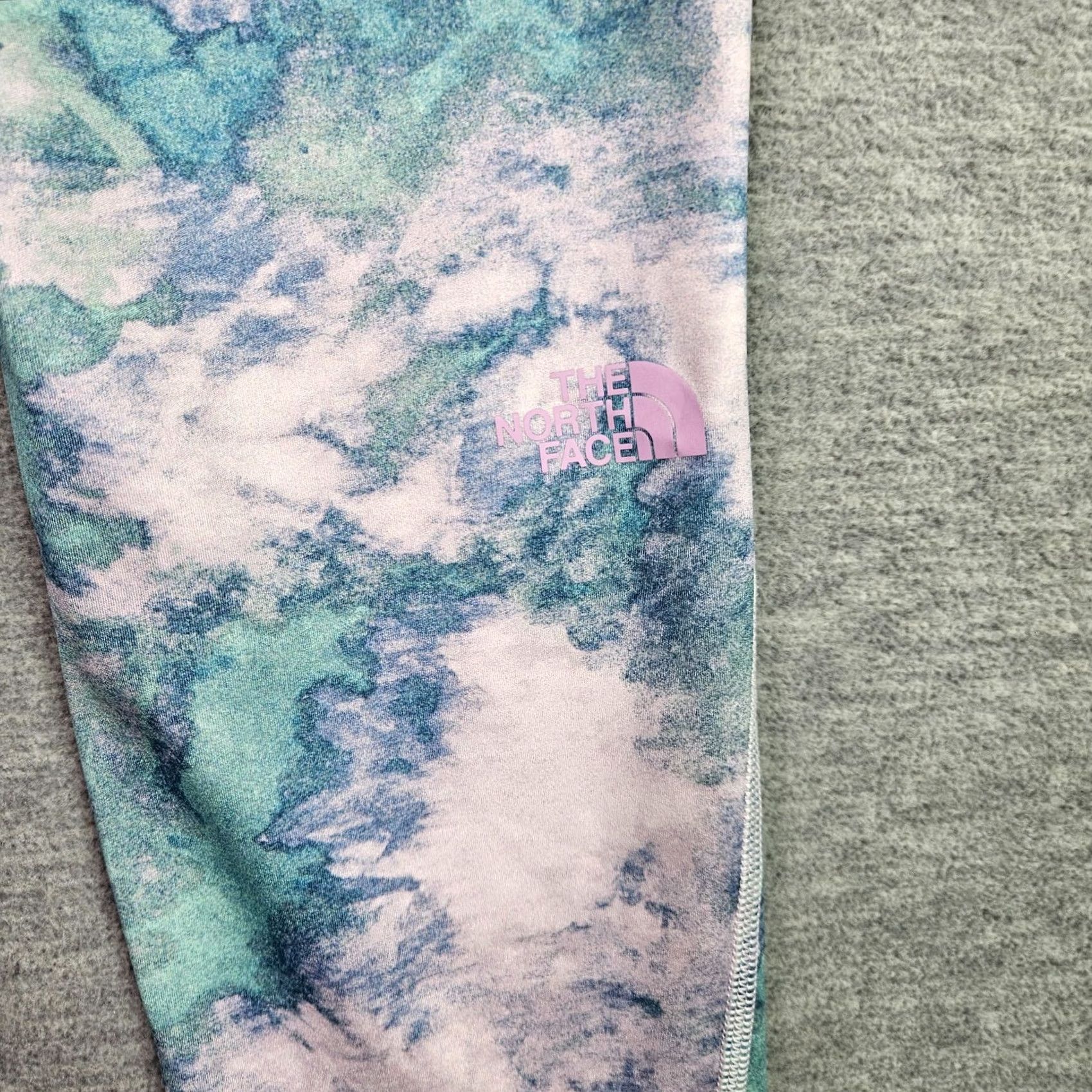 The North Face The North Face Leggings Women Large Blue White Tie Dye Activewear Size 36" / US 14 / IT 50 - 4 Thumbnail
