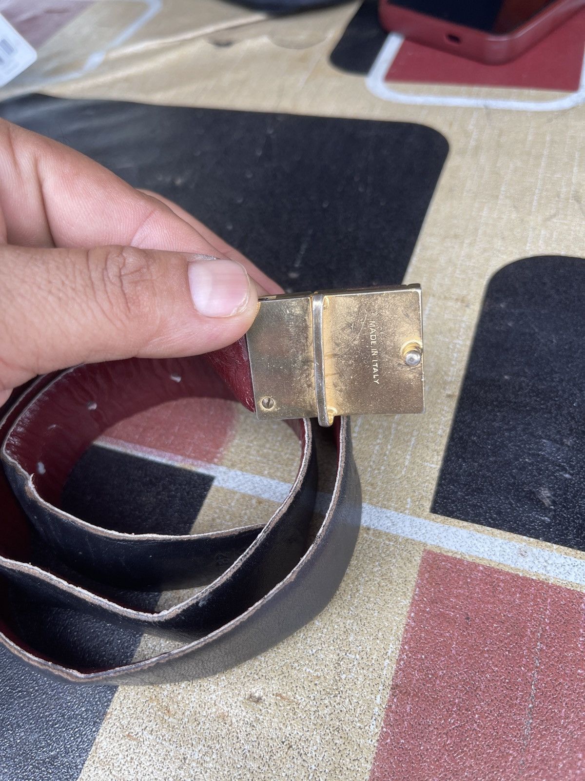 Dior Rare🔥Vintage 80s Dior Leather Belt Size ONE SIZE - 4 Thumbnail