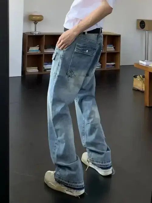 Designer × Japanese Brand × Vintage y2k hiphop baggy flared cargo pants Size US 32 / EU 48 - 2 Thumbnail