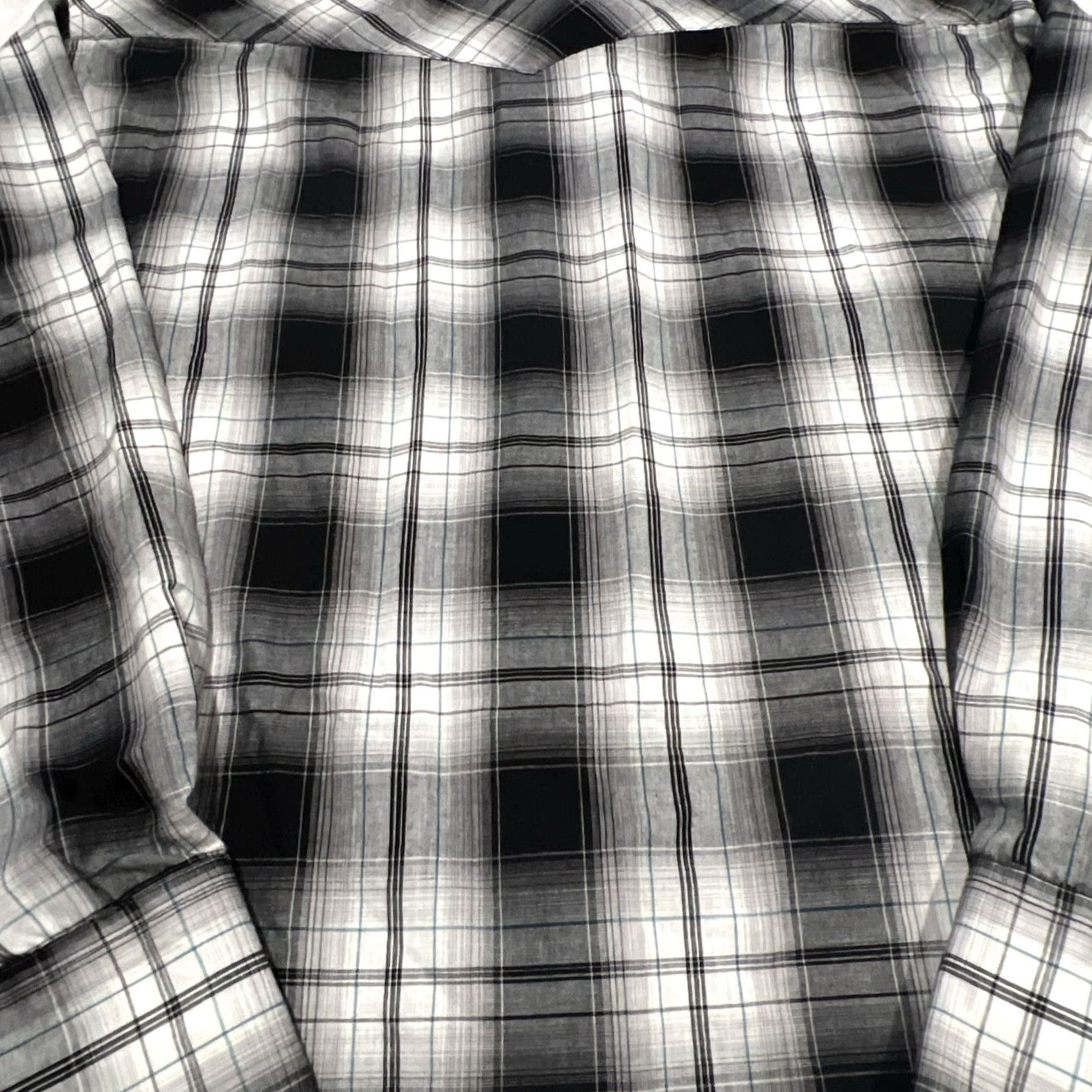 Wrangler VINTAGE Wrangler Western Shirt Men’s 2XL Black Plaid Pearl Snap Button-Up Long Sleeve with Pockets Size US XXL / EU 58 / 5 - 5 Thumbnail