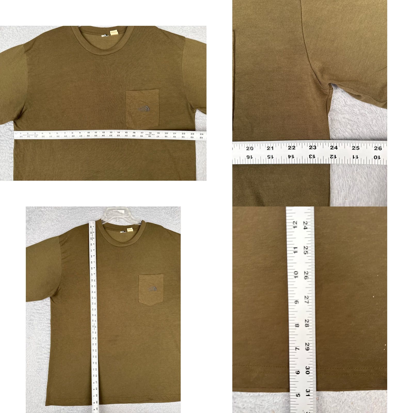 The North Face The North Face Shirt Adult XL Green Short Sleeve Crew Pocket Distressed T-Shirt Mens Clothing 90s Outdoor Cowboy Classic Logo Capable of Pockets Size US XL / EU 56 / 4 - 8 Thumbnail