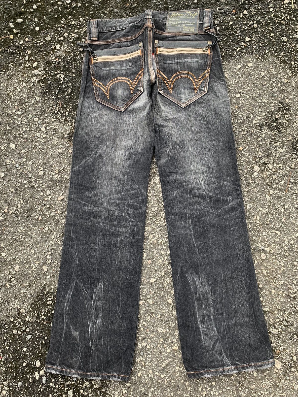 Edwin EDWIN 503 NAVAJO STYLE FADED & RUSTY MUDMAX DISTRESSED DENIM Size US 31 - 4 Thumbnail
