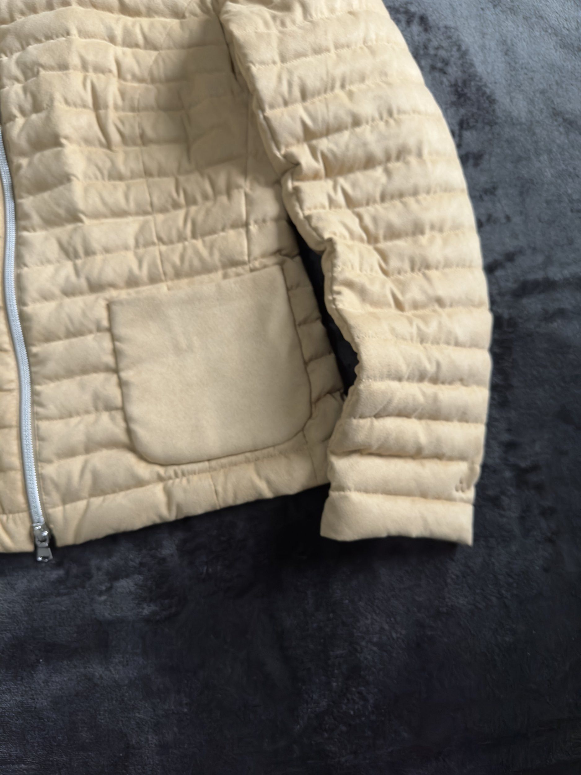 Peuterey Peuterey Quilted Down Suede Jacket Beige Size M / US 6-8 / IT 42-44 - 3 Thumbnail