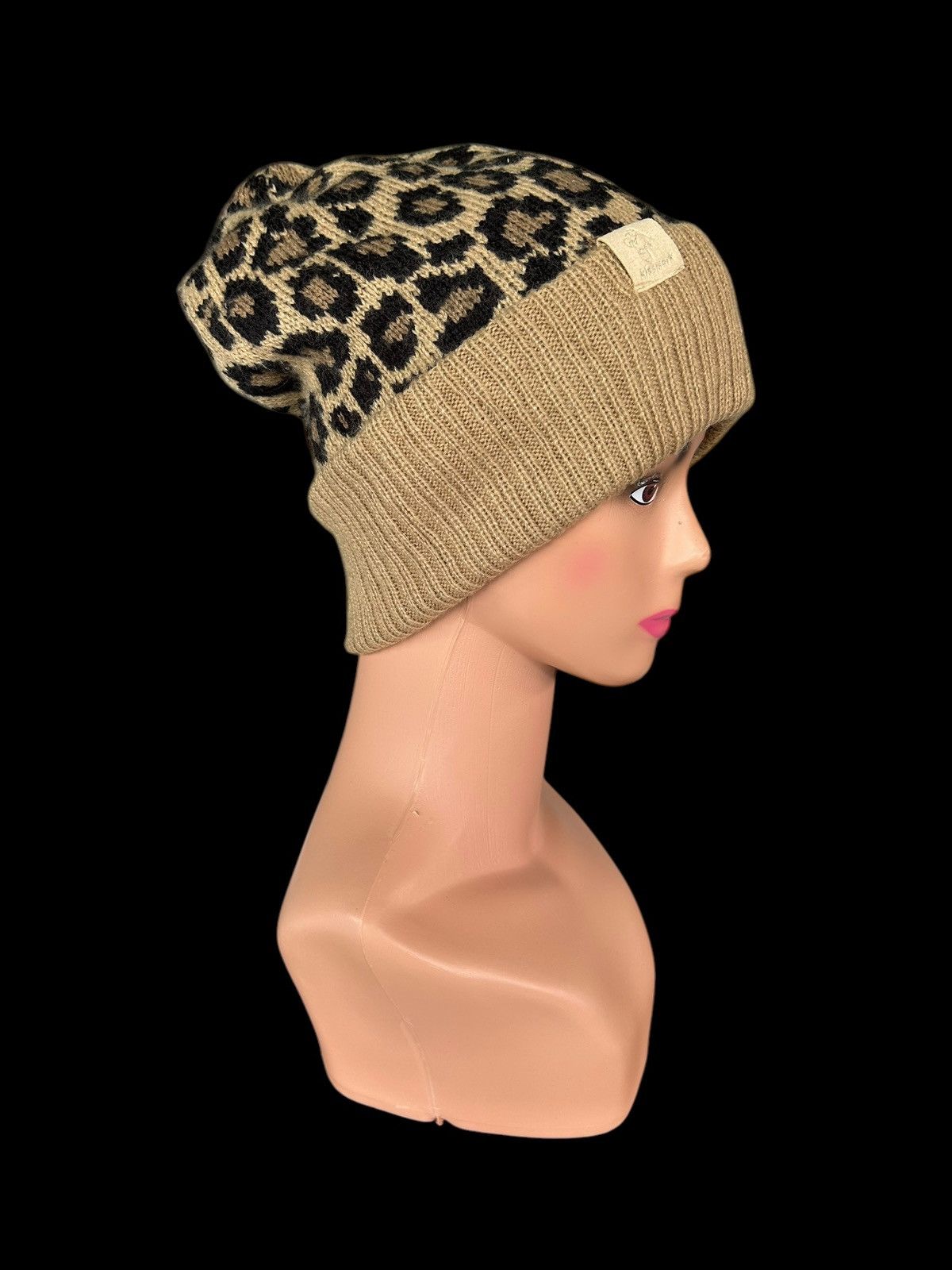 Japanese Brand × Kapital × Vintage Leopard Japanese Brand Kissmark Beanie Hats Size ONE SIZE - 5 Thumbnail