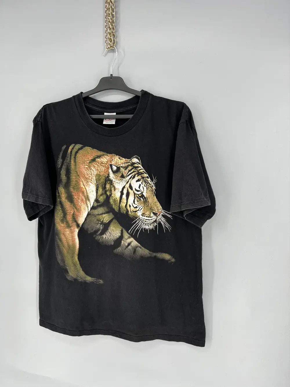 Vintage Vintage Y2K 90s Tiger Face Boxy Graphic Tee Size US XL / EU 56 / 4 - 2 Thumbnail
