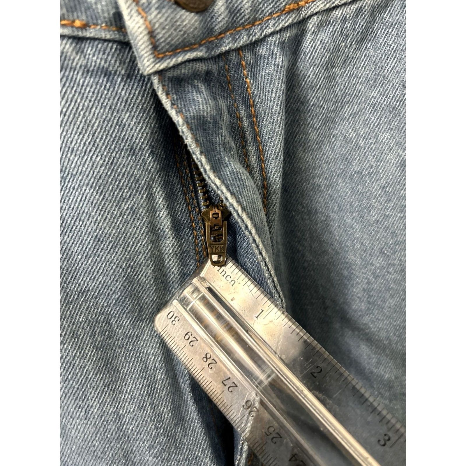 Vintage VINTAGE Woman Within Jeans Womens 20x28 Blue Wash Natural Fit Straight Leg Denim NWT Size 42" / US 20 - 5 Thumbnail