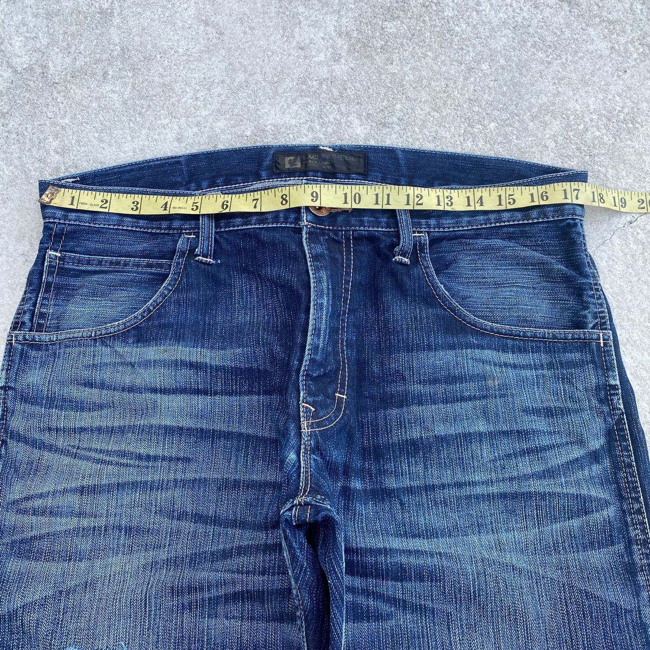 If Six Was Nine Vintage Back Number Black Label Distressed Denim Size US 32 / EU 48 - 4 Thumbnail
