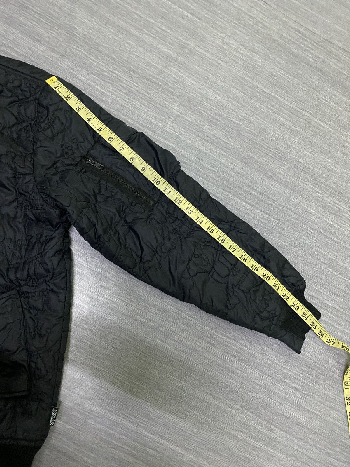 Stussy × Vintage Rare Vintage Stussy Monogram Skull Quilted Thermolite Jacket Size US L / EU 52-54 / 3 - 20 Thumbnail