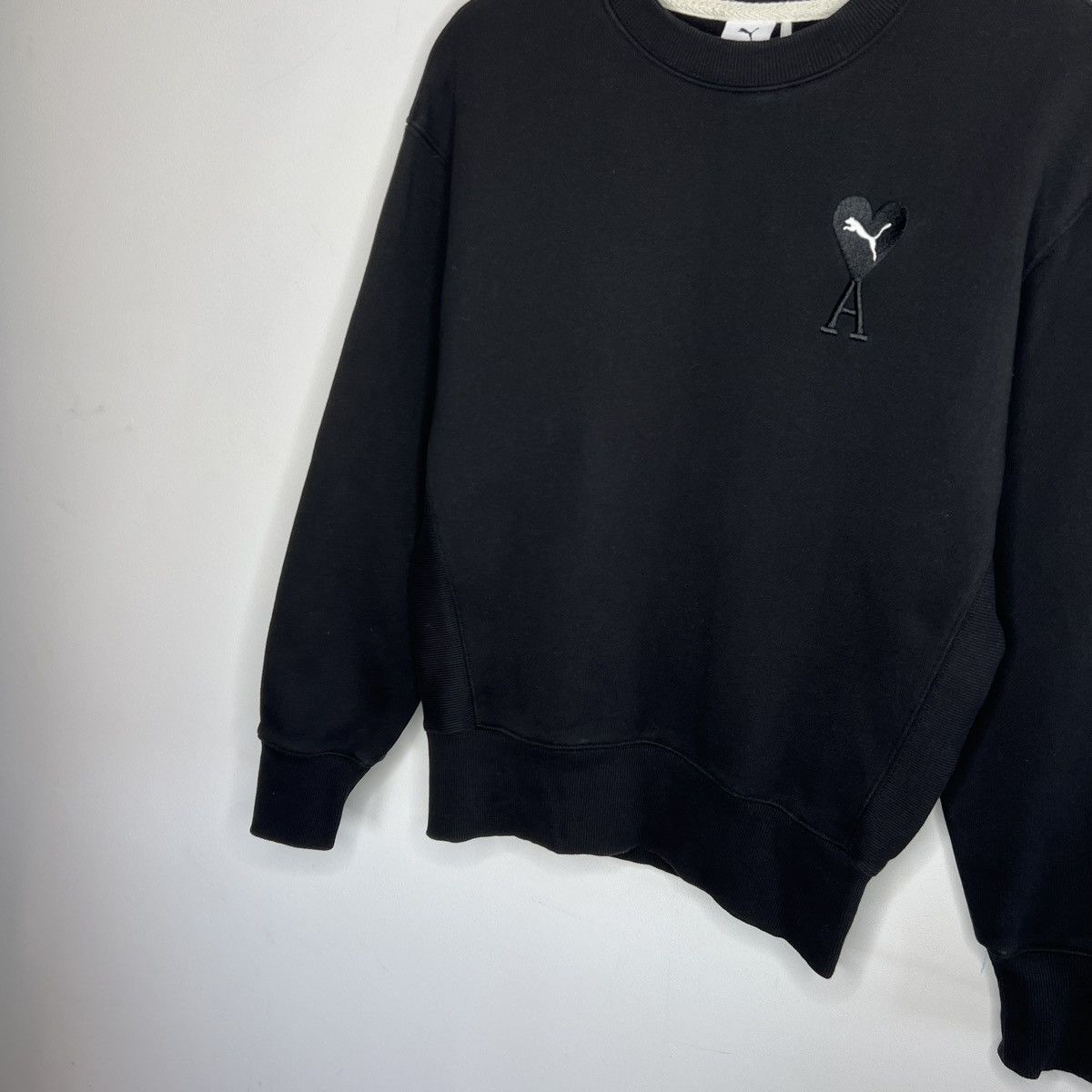 AMI Puma x AMI Black Crewneck Sweatshirt Size S Mens Size US S / EU 44-46 / 1 - 2 Thumbnail