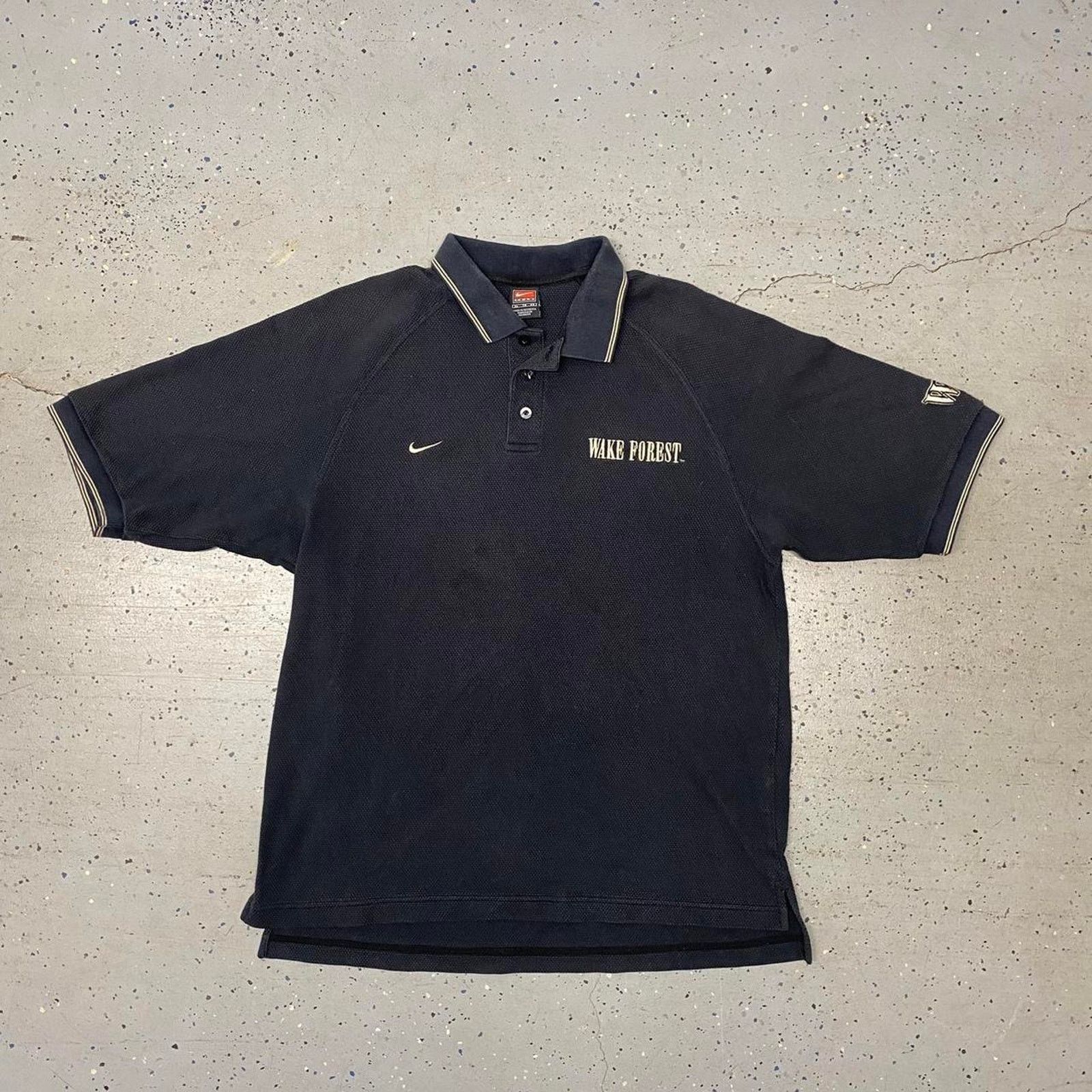 Nike Y2K/90s Nike Wake Forrest Polo Shirt Size US XL / EU 56 / 4 - 1 Thumbnail