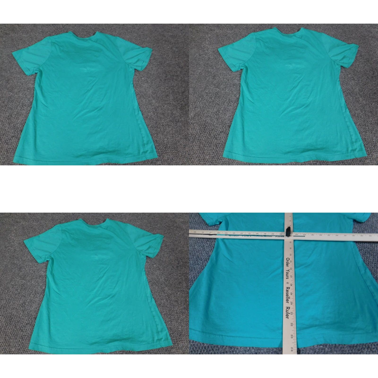 Vintage Bobbie Brooks Womens Blouse L Blue Mock Neck Cap Sleeve Pullover Stretch Floral Cotton Rayon Casual Basic Classic Size L / US 10 / IT 46 - 8 Thumbnail