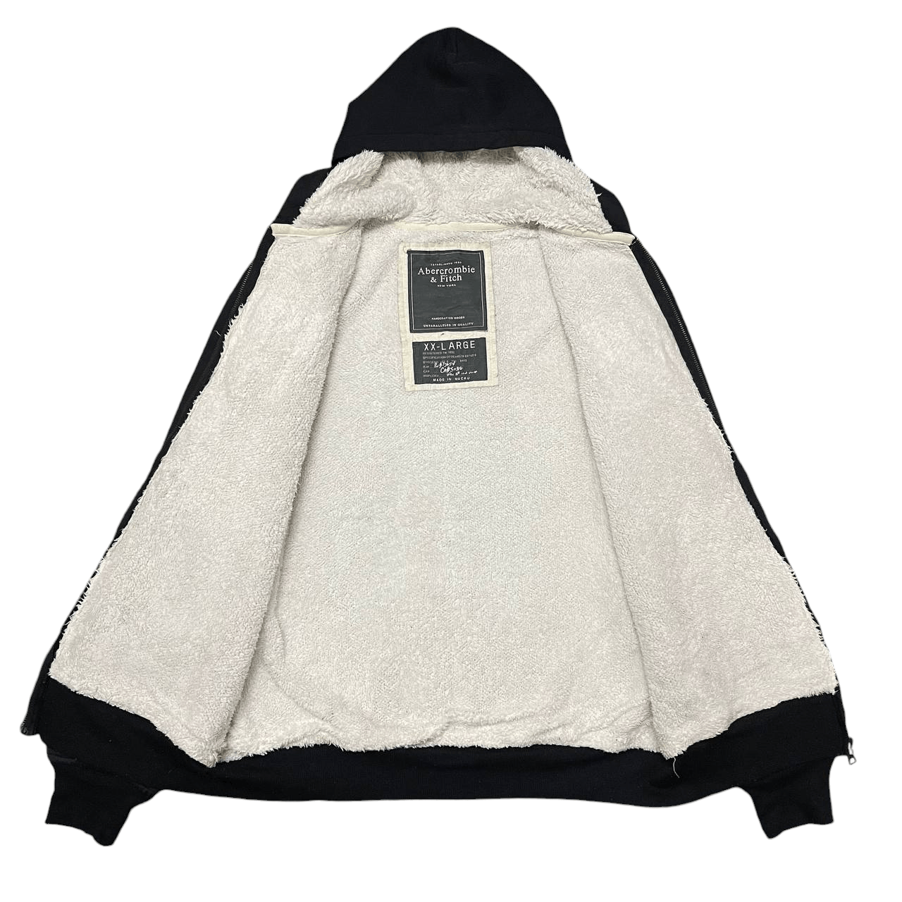 Abercrombie & Fitch Vintage Abercrombie & Fitch Zipper Hoodie Sherpa Size US XL / EU 56 / 4 - 6 Thumbnail