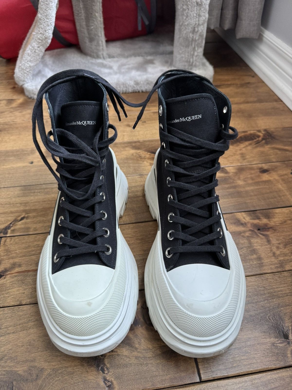 Alexander McQueen Alexander McQueen Tread Slick High Tops Chunky Sole Size US 7.5 / EU 40-41 - 2 Thumbnail