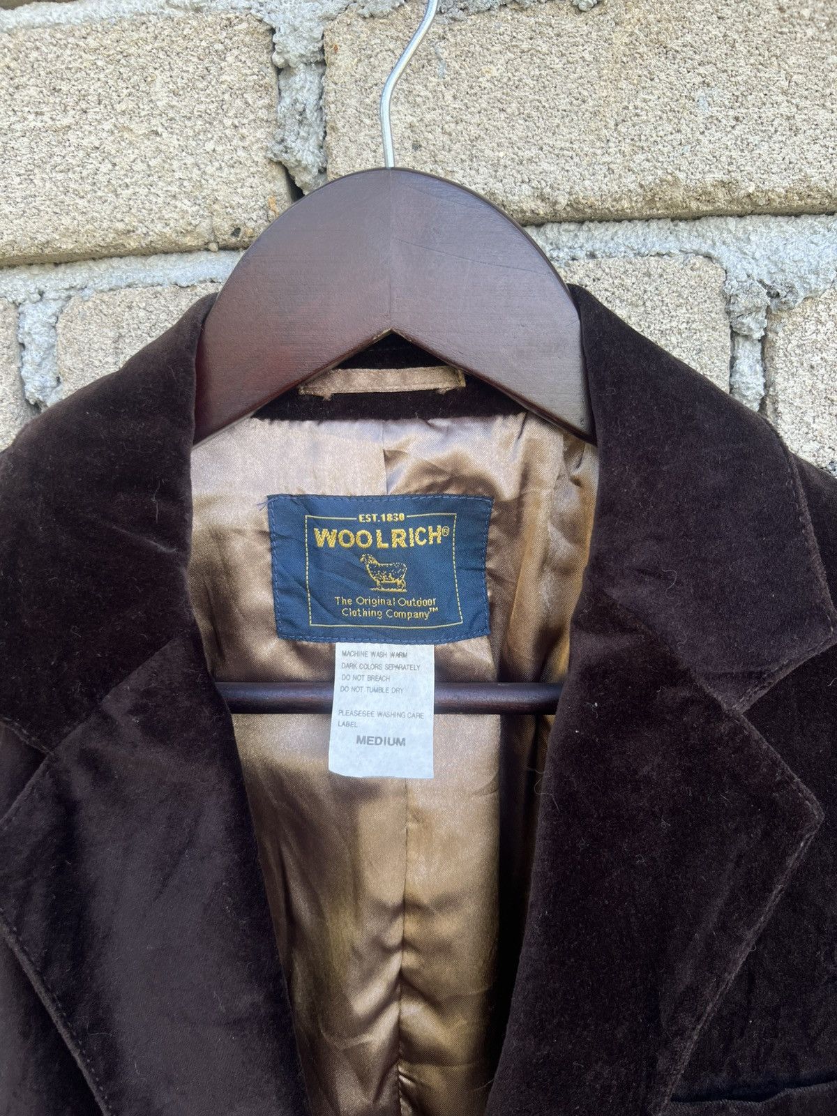 Woolrich Woolen Mills Woolrich Velvet Blazer/Coat Size Medium Colour Dark Brown Size US M / EU 48-50 / 2 - 6 Thumbnail