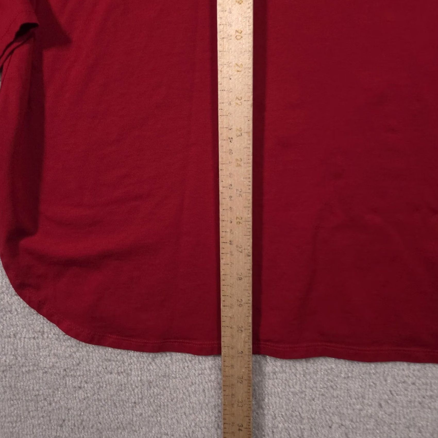 J. Jill J. Jill Shirt Womens XL Red Luxe Supima Turtleneck Long Sleeve Tunic Top Stretch Shirt Woman XL Red Luxe Supima Tunic Size XL / US 12-14 / IT 48-50 - 6 Thumbnail