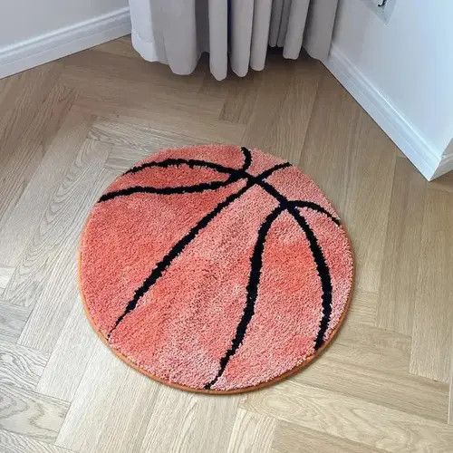 Designer Basketball 🏀 Tufted Rugs Size ONE SIZE - 2 Thumbnail