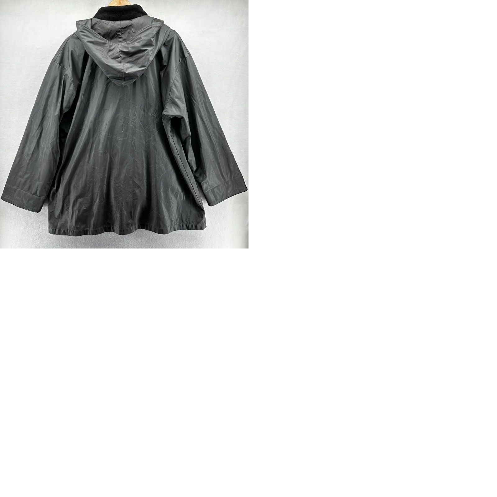 Vintage VINTAGE Fitz-Wright Parka Rain Jacket Fleece Lined Full Zip Oversized Womens Large Black Size L / US 10 / IT 46 - 9 Thumbnail
