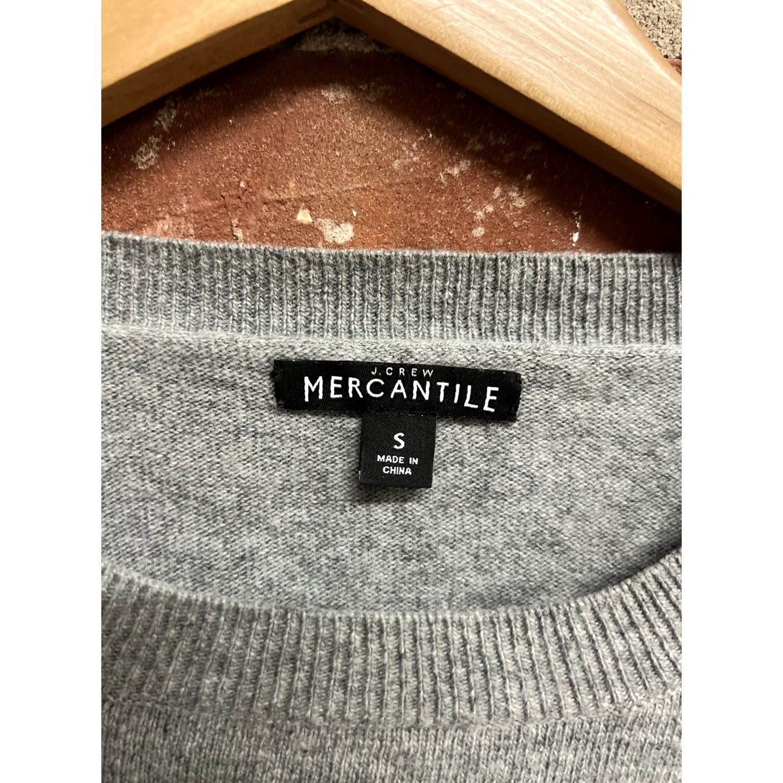 J.Crew J.CREW Womens Gray Pullover Mercantile Wool Sweater Size S Size S / US 4 / IT 40 - 3 Thumbnail