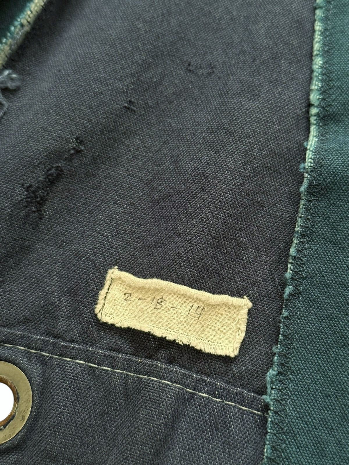Greg Lauren 2014 OG THE BLUE Patchwork Mailbag Blazer Size US S / EU 44-46 / 1 - 23 Thumbnail