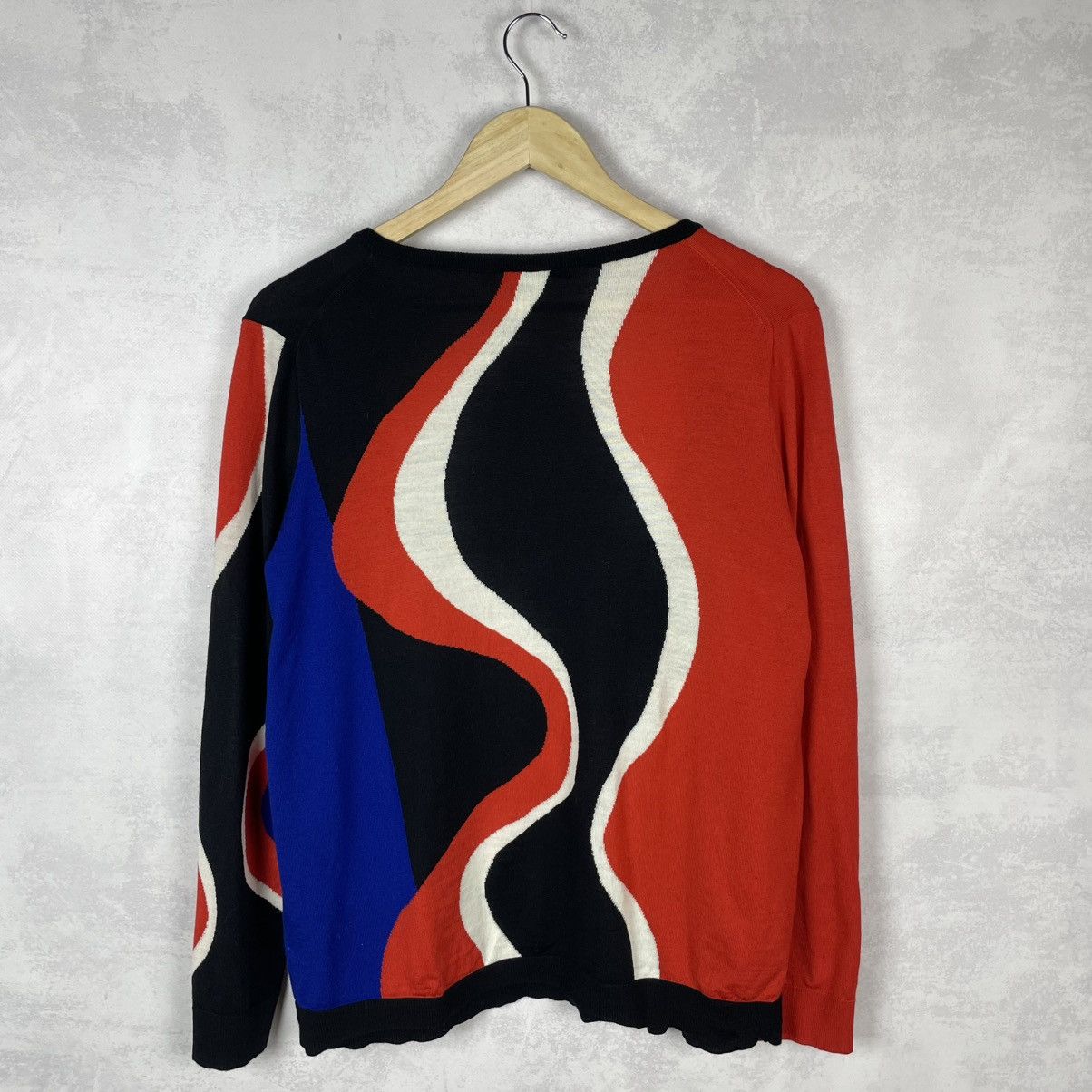 Alexander McQueen Alexander McQueen Multicolour Wool Buttonless Cardigan Size M / US 6-8 / IT 42-44 - 2 Thumbnail