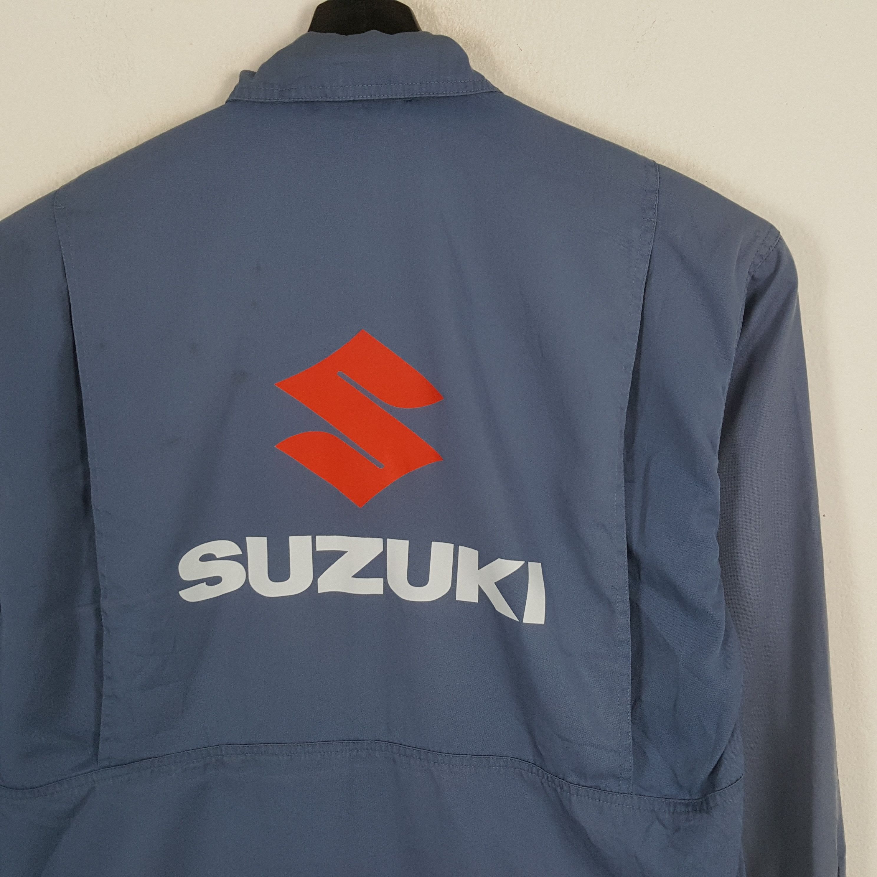 Vintage SUZUKI Japanese Motorsports Workwear Custom Art Jacket Size US L / EU 52-54 / 3 - 2 Thumbnail