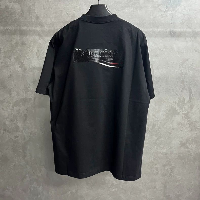 Balenciaga Balenciaga latest black solid color logo print covers round Size US S / EU 44-46 / 1 - 5 Thumbnail