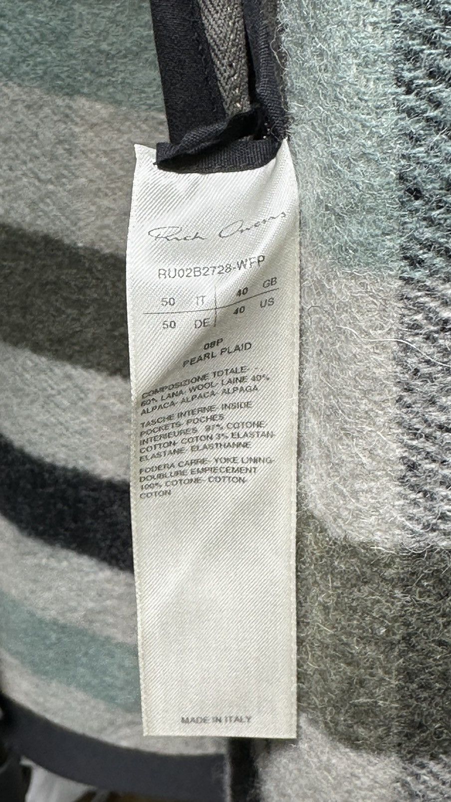 Rick Owens STROBE FW22 Oversized Outershirt. Size 50 Size US M / EU 48-50 / 2 - 4 Thumbnail