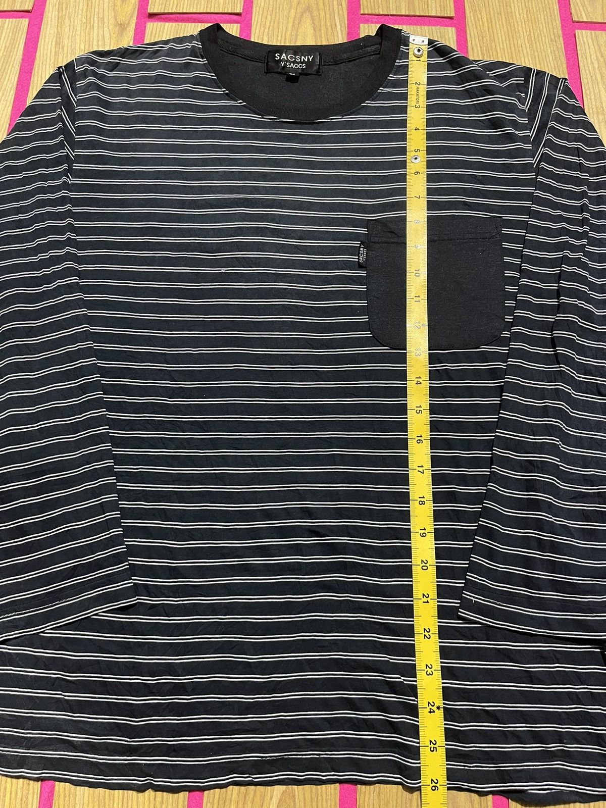 Y's Y'saccs Sacsny by yohji yamamoto striped long sleeve Size US M / EU 48-50 / 2 - 8 Thumbnail