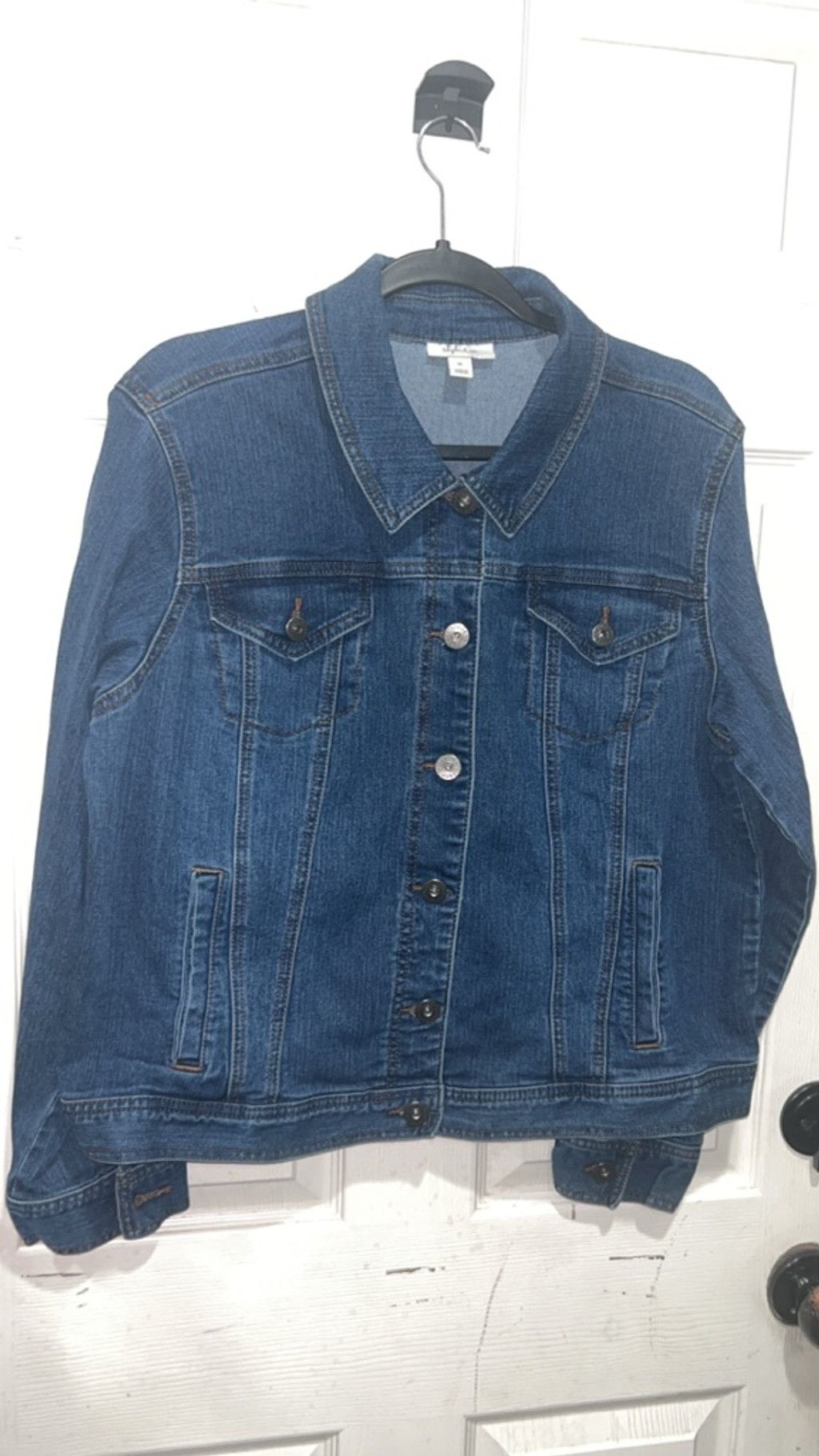 Style & Co Women's Style & Co Blue Denim Jean Jacket Plus Size XL Size XL / US 12-14 / IT 48-50 - 1 Thumbnail