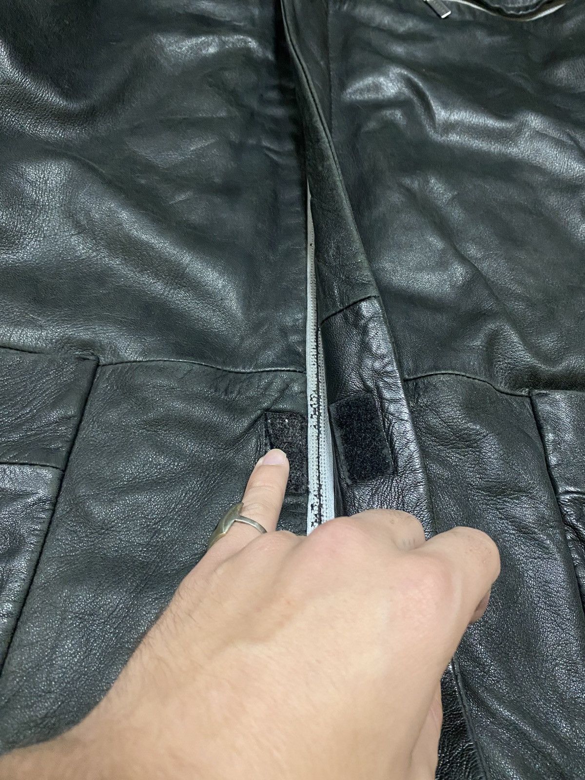 Versace Jeans Couture Versace RARE vintage leather jacket reflective Size US XL / EU 56 / 4 - 10 Thumbnail