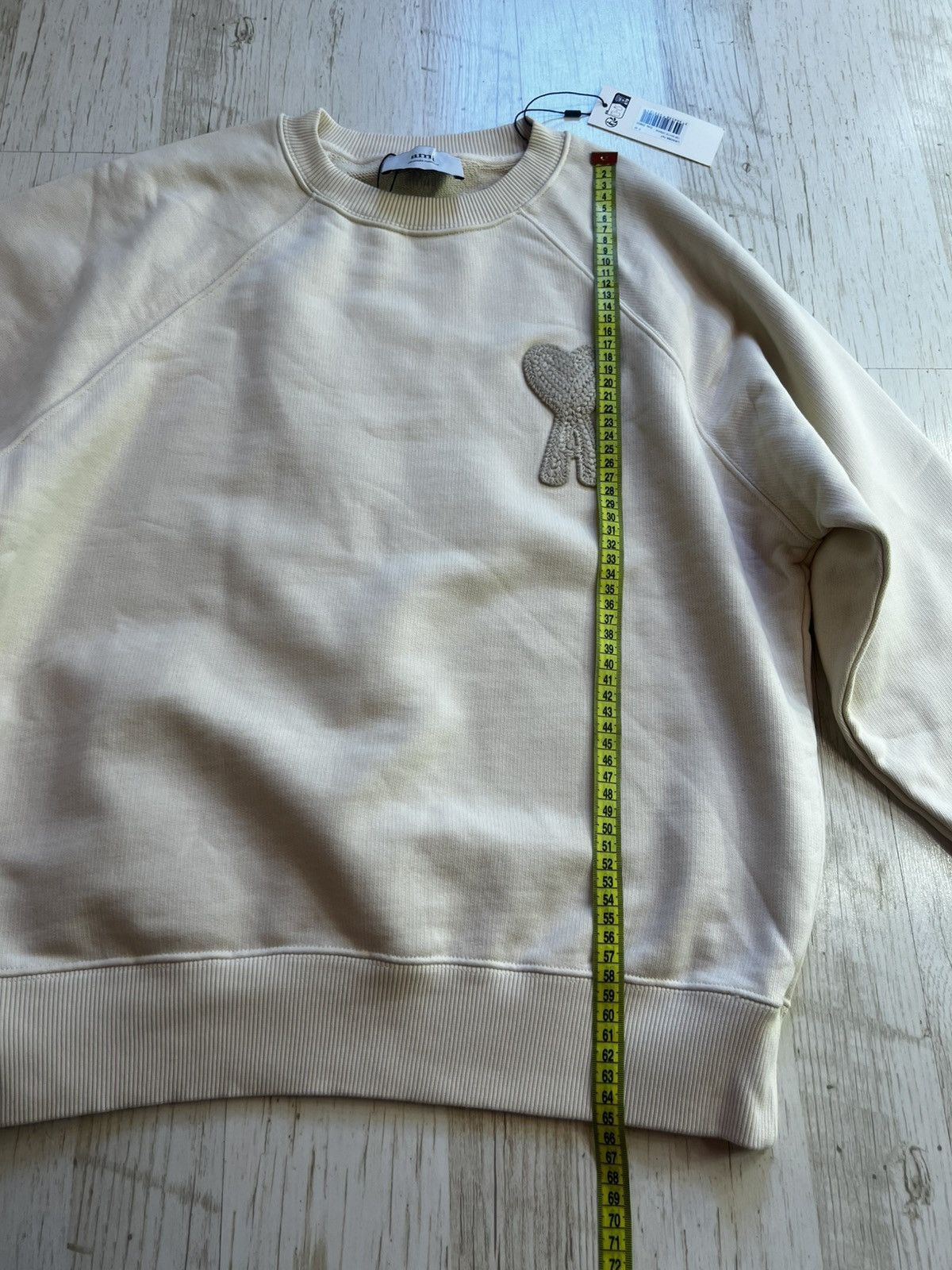 AMI AMI Paris Ami de Coeur Patch Sweatshirt Beige Size M Size US M / EU 48-50 / 2 - 15 Thumbnail