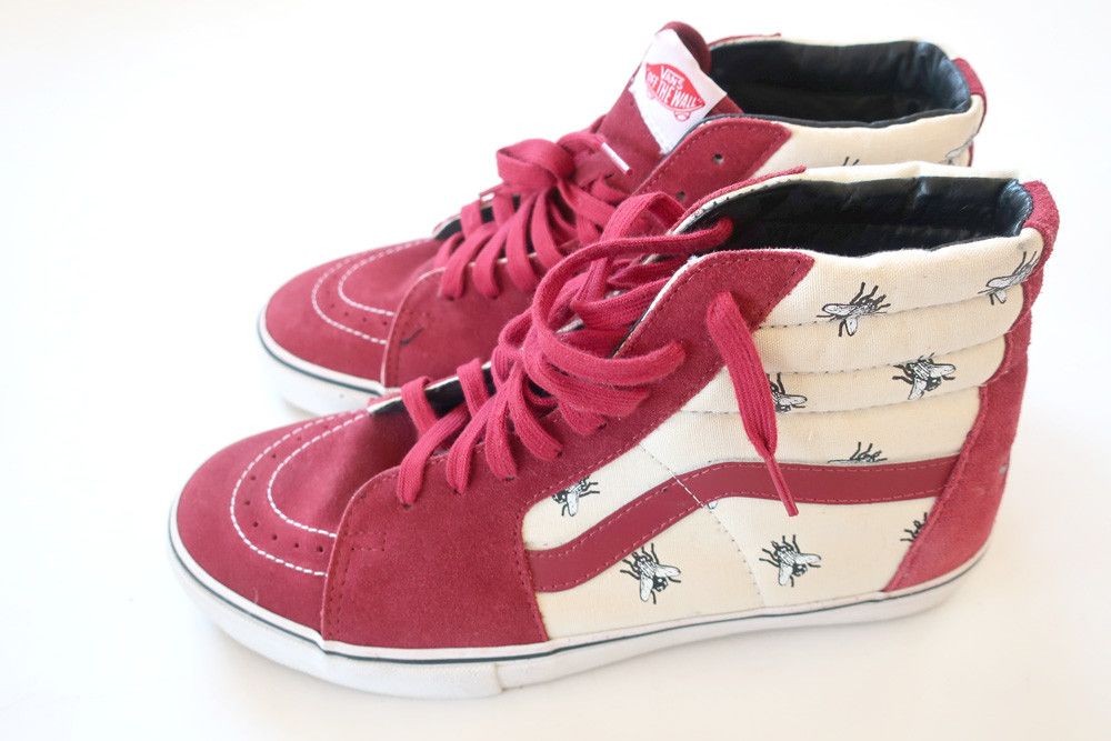 Vans (10.5)Supreme Vans Sk8-Hi Flies Burgundy 2011 Deadstock Size US 10.5 / EU 43-44 - 3 Thumbnail