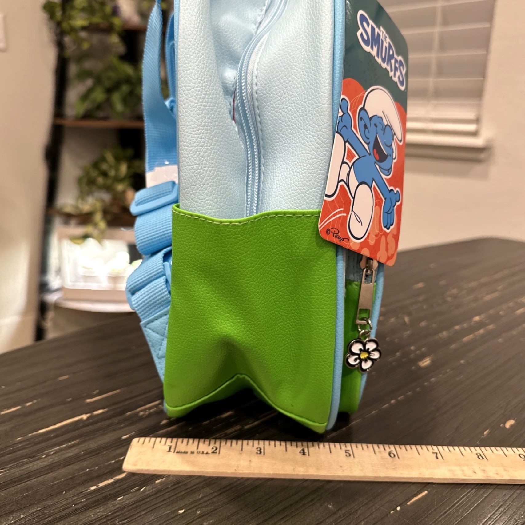 Vintage Smurfs Smurfette Women's Mini Backpack Blue Size ONE SIZE - 8 Thumbnail