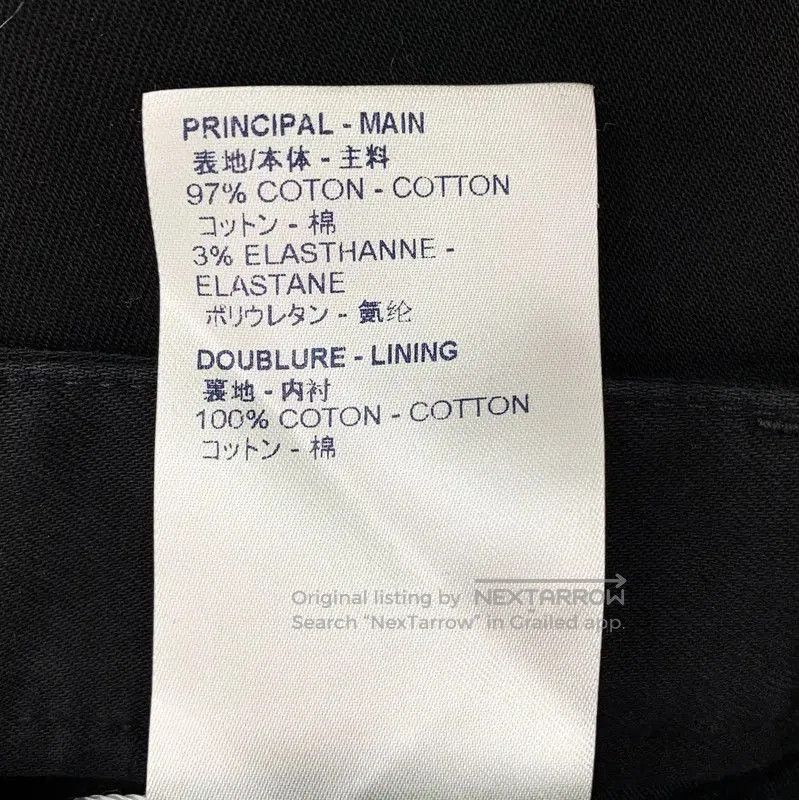 Louis Vuitton Louis Vuitton Black Cotton Casual Pants for Women . Size 23" - 8 Thumbnail