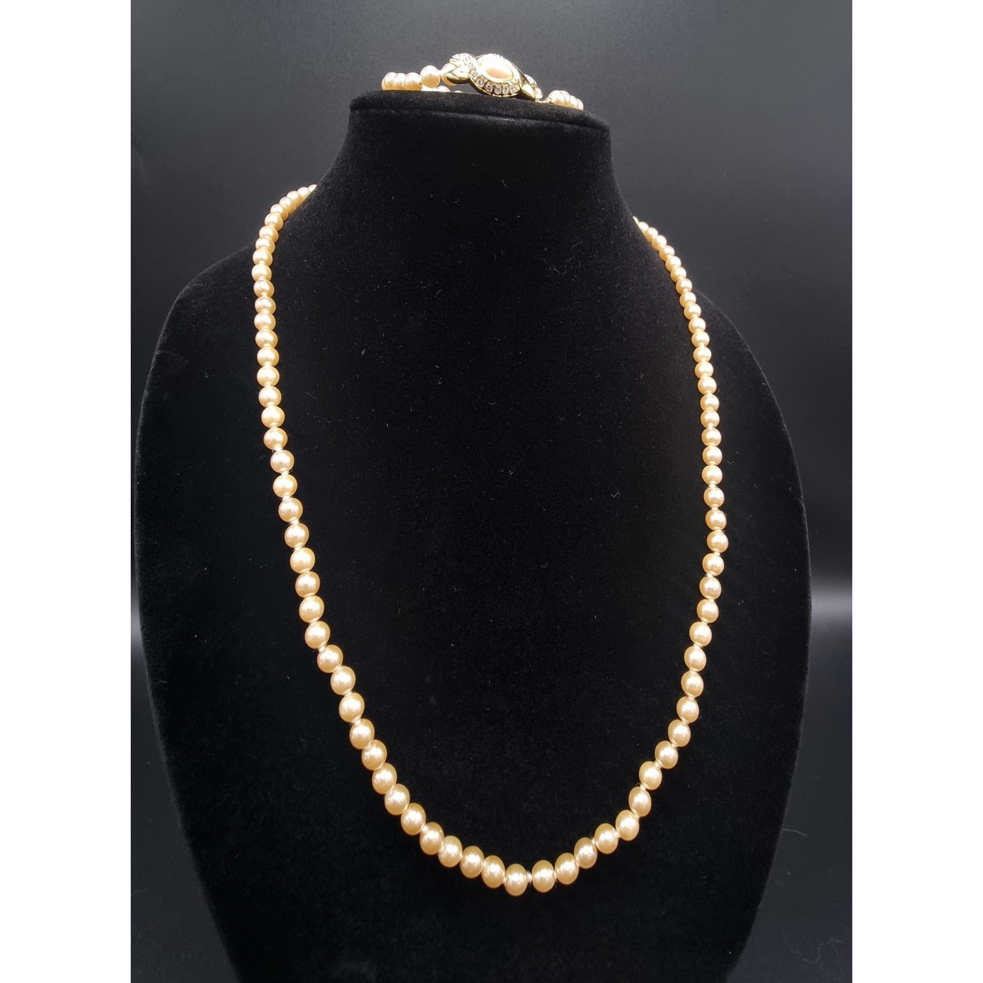 Vintage Vintage NOLAN MILLER 1990s Pearl Necklace & Bracelet Set Size ONE SIZE - 2 Thumbnail
