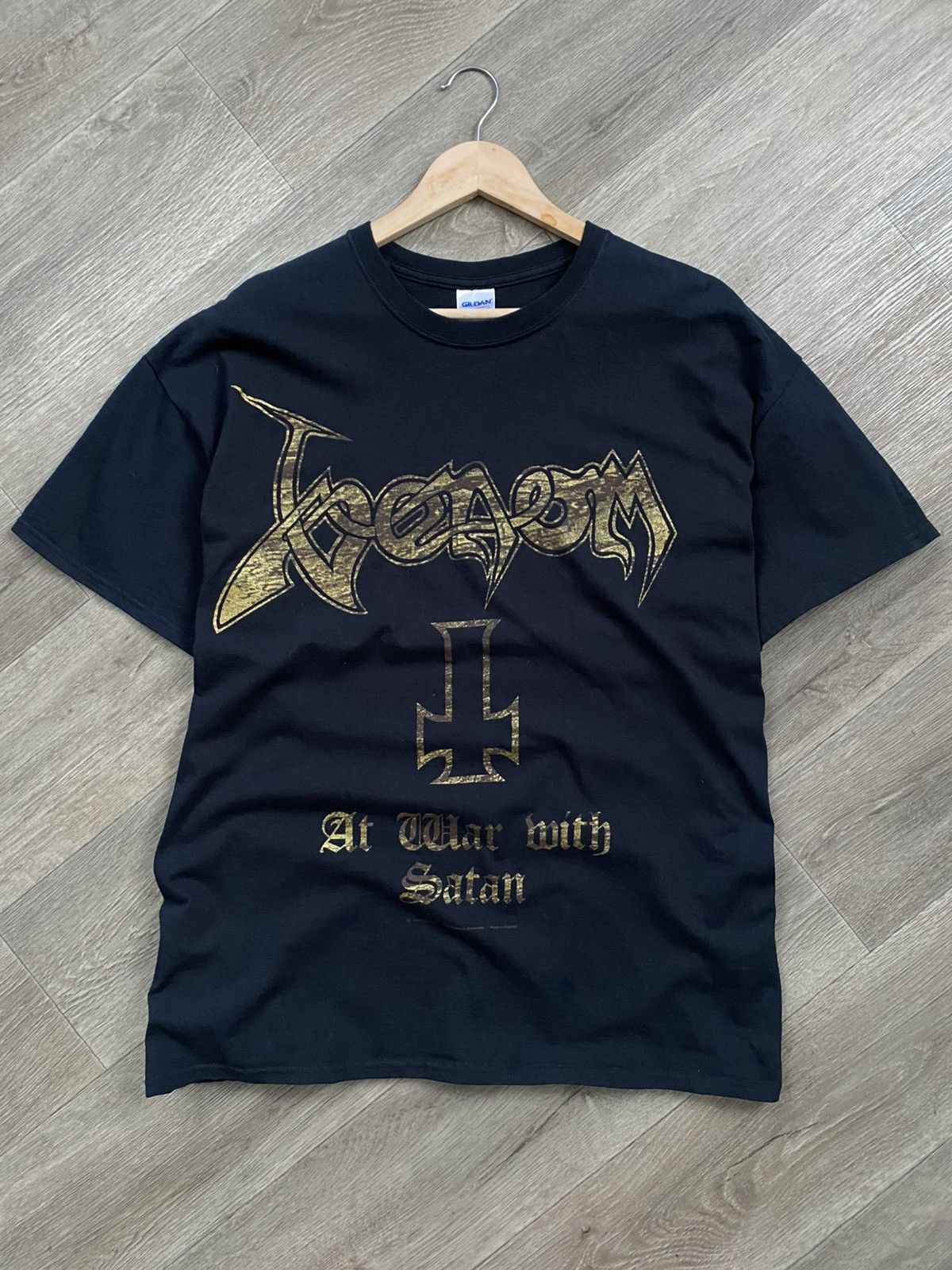 Gildan 🫧1997 VENOM AT WAR WITH SATAN BLACK METAL Vintage T-Shirt XL Size US XL / EU 56 / 4 - 1 Thumbnail