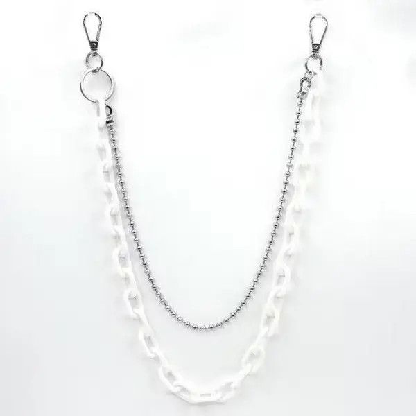 Jewelry Maijima x Reiya White Chunky Acrylic Wallet Chain Size ONE SIZE - 2 Thumbnail