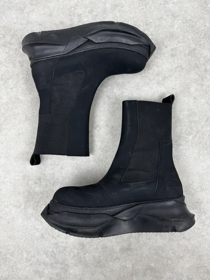 Rick Owens Rick Owens Black Modern Sole Rubber Chelsea Boots Size US 10 / EU 43 - 5 Thumbnail