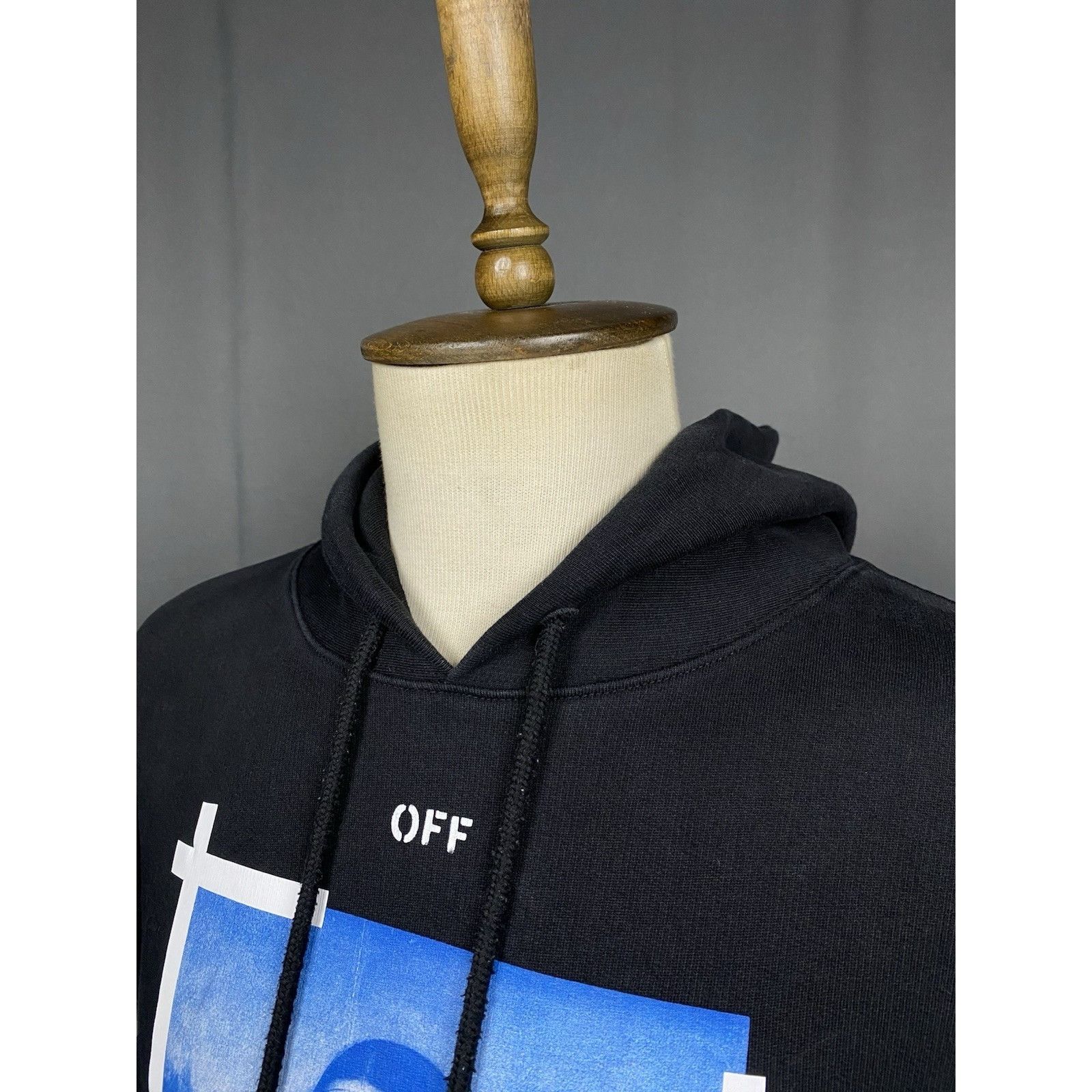 Off-White Off-White Auth Mona Lisa Big Logo Men's Black Hoodie Sweater Size US L / EU 52-54 / 3 - 5 Thumbnail
