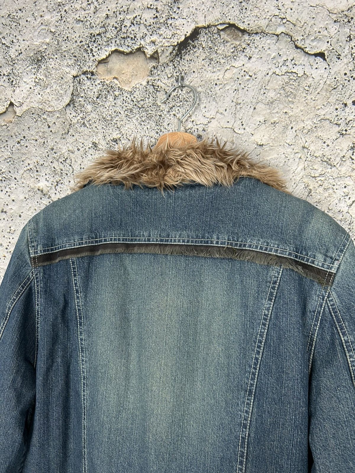 Vintage Vintage Penny Lane Jeans Fur Jacket Avant Garde Archive 90s Size L / US 10 / IT 46 - 7 Thumbnail