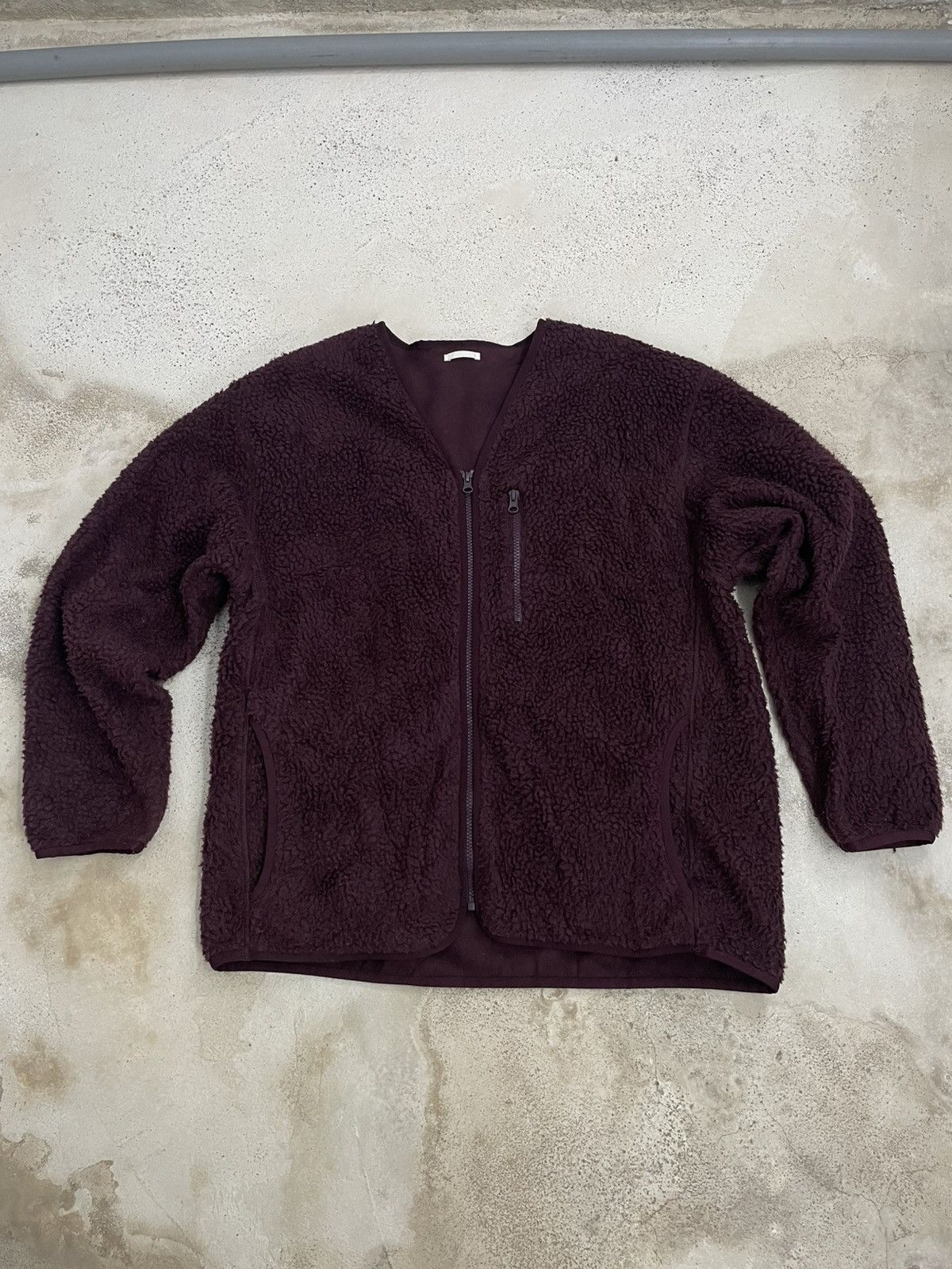 GU GU Fleece Sweater Winter Maroon Size US L / EU 52-54 / 3 - 1 Thumbnail