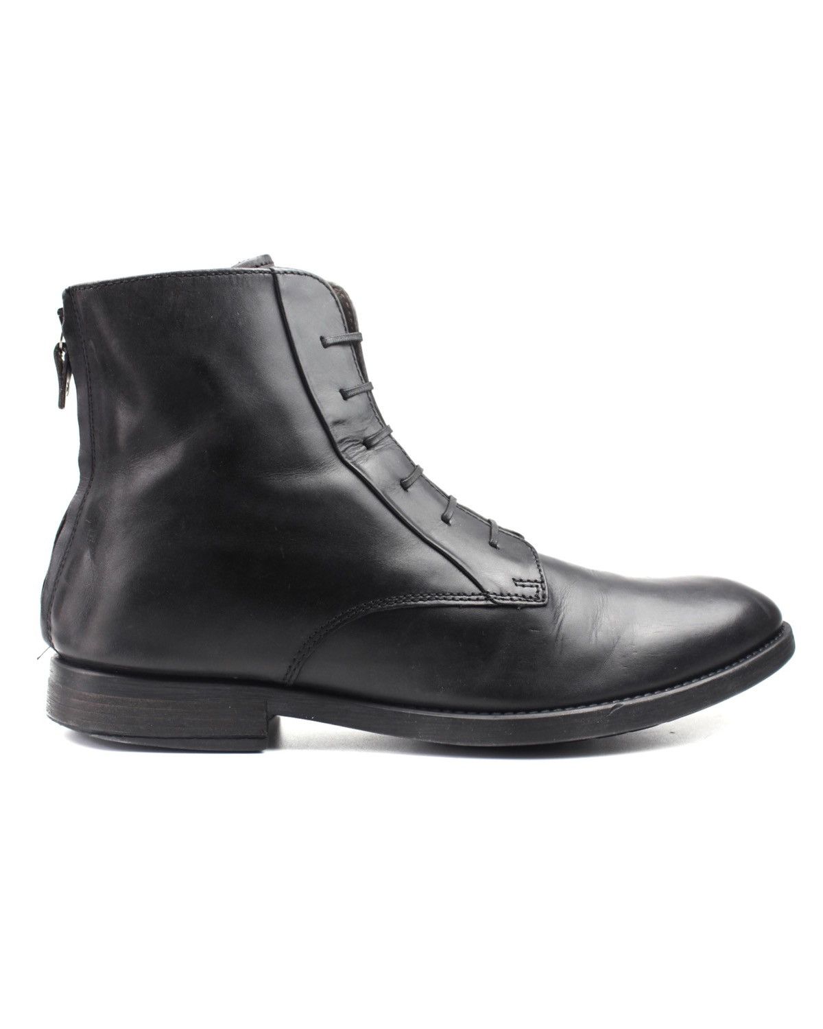 Vintage NAVYBOOT SWITZERLAND BACK-ZIP LACE-UP LEATHER BOOTS Size US 10 / EU 43 - 2 Thumbnail