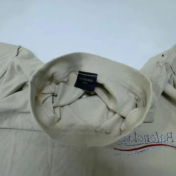 Balenciaga Balenciaga Logo Relaxed Fit Beige T-Shirt. Size US XS / EU 42 / 0 - 7 Thumbnail