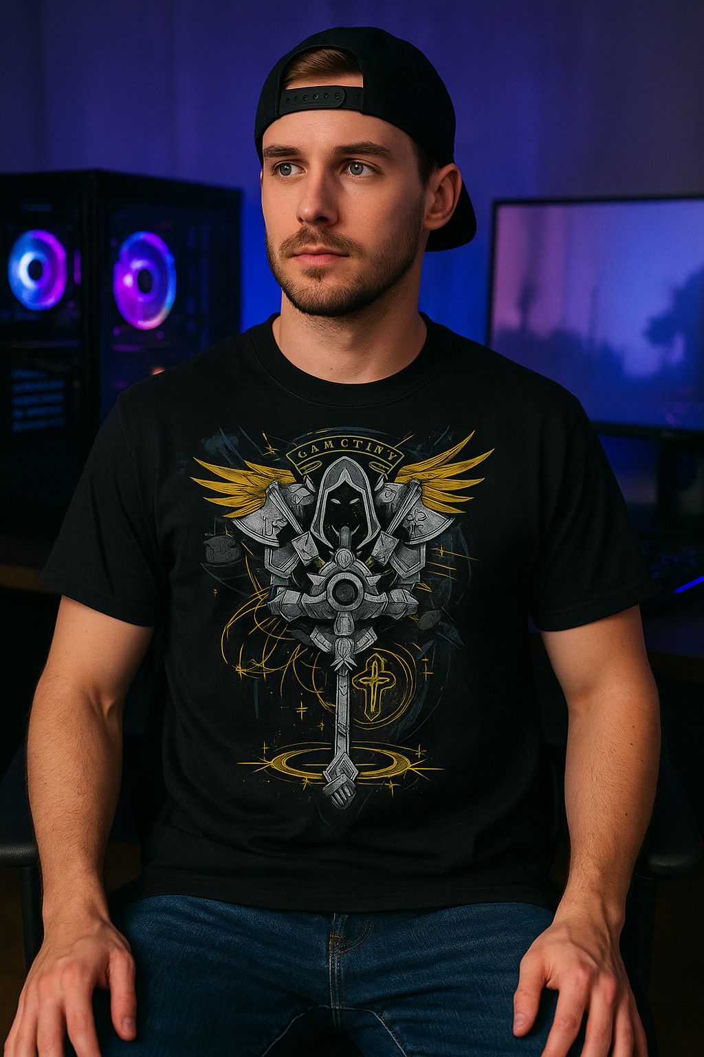 Other J!NX x Blizzard Entertainment Paladin Graphic Tee Size US L / EU 52-54 / 3 - 1 Thumbnail