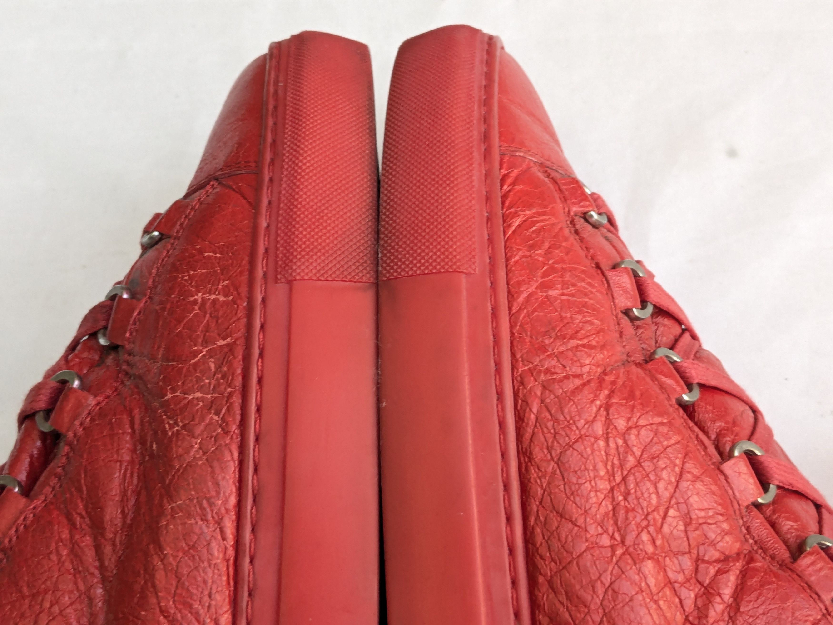 Balenciaga Balenciaga Arena Red 11 Leather High Tops Lace Up Size US 11 / EU 44 - 6 Thumbnail
