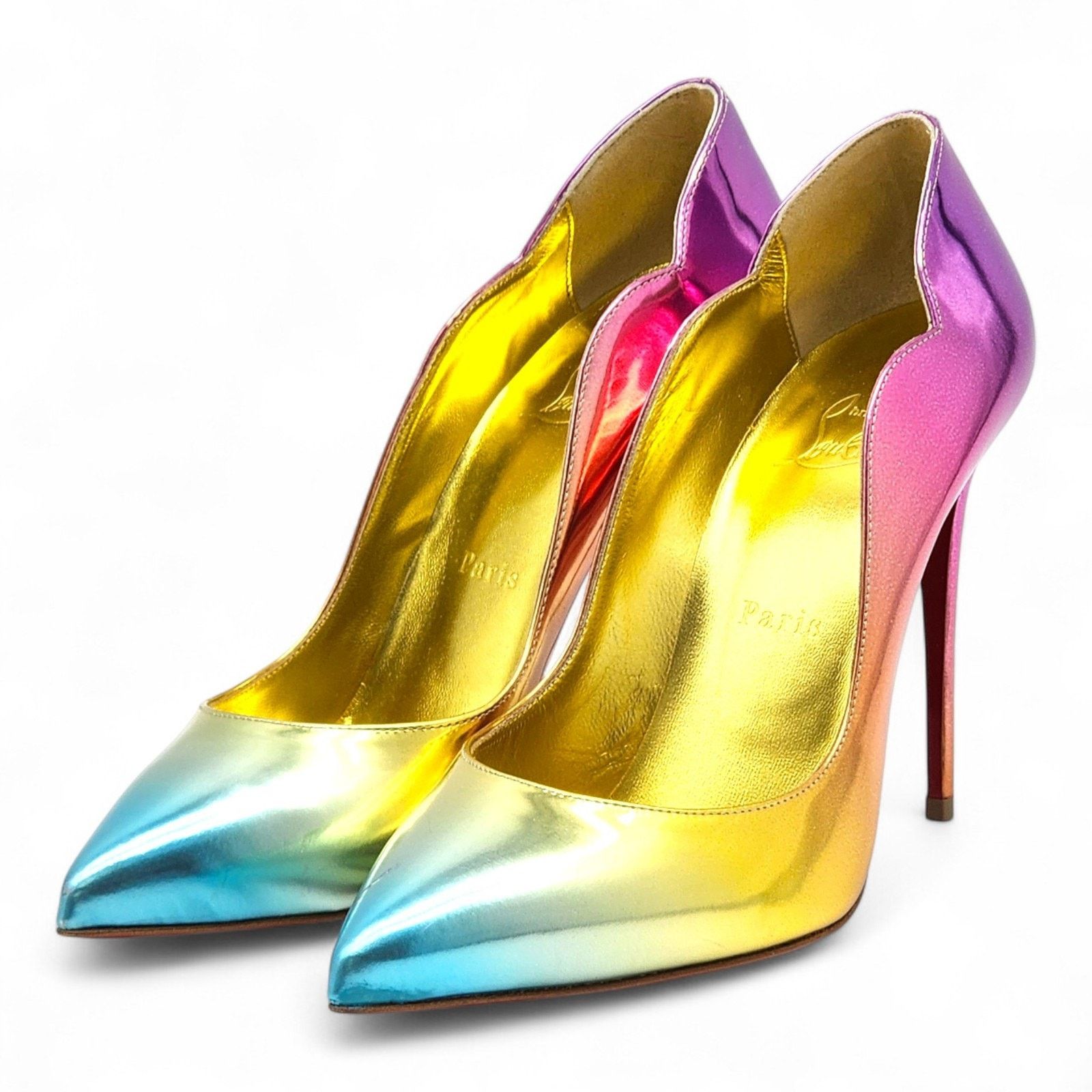 Hot Chick Leather Pumps Multicolor EU 39.5 US 9 - New $895