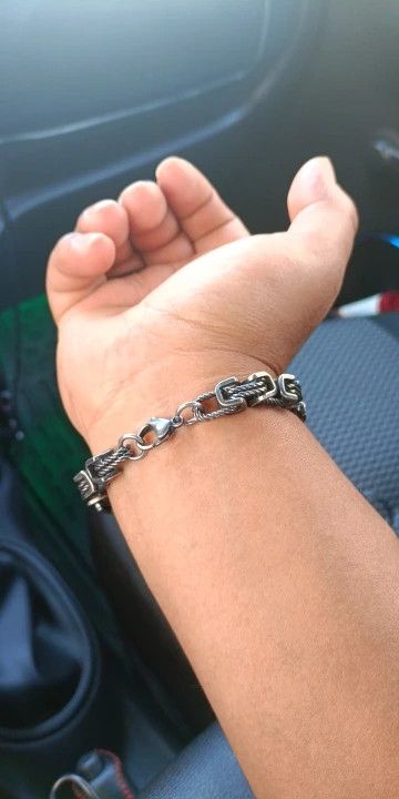 Other Geometric Byzantine Link Chain Bracelet Punk Gift For Him Size ONE SIZE - 2 Thumbnail