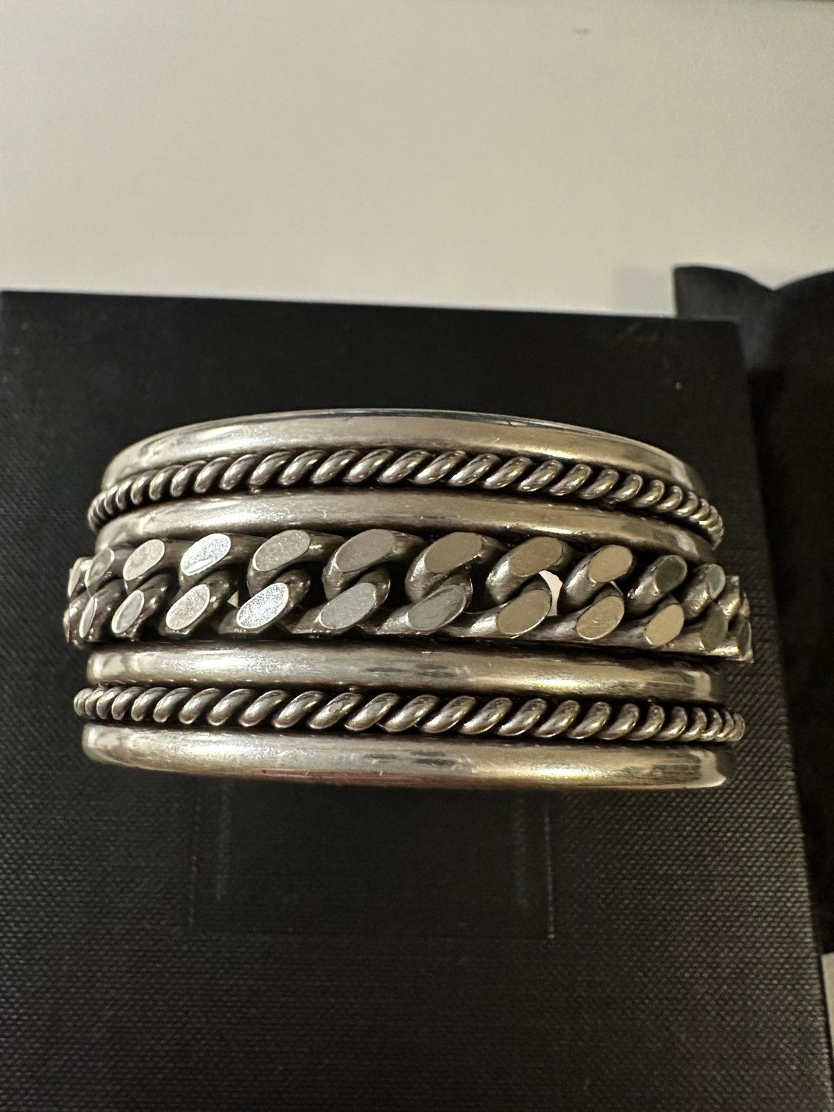Saint Laurent Paris Saint Laurent ss15 psych rock silver bracelet Size ONE SIZE - 2 Thumbnail