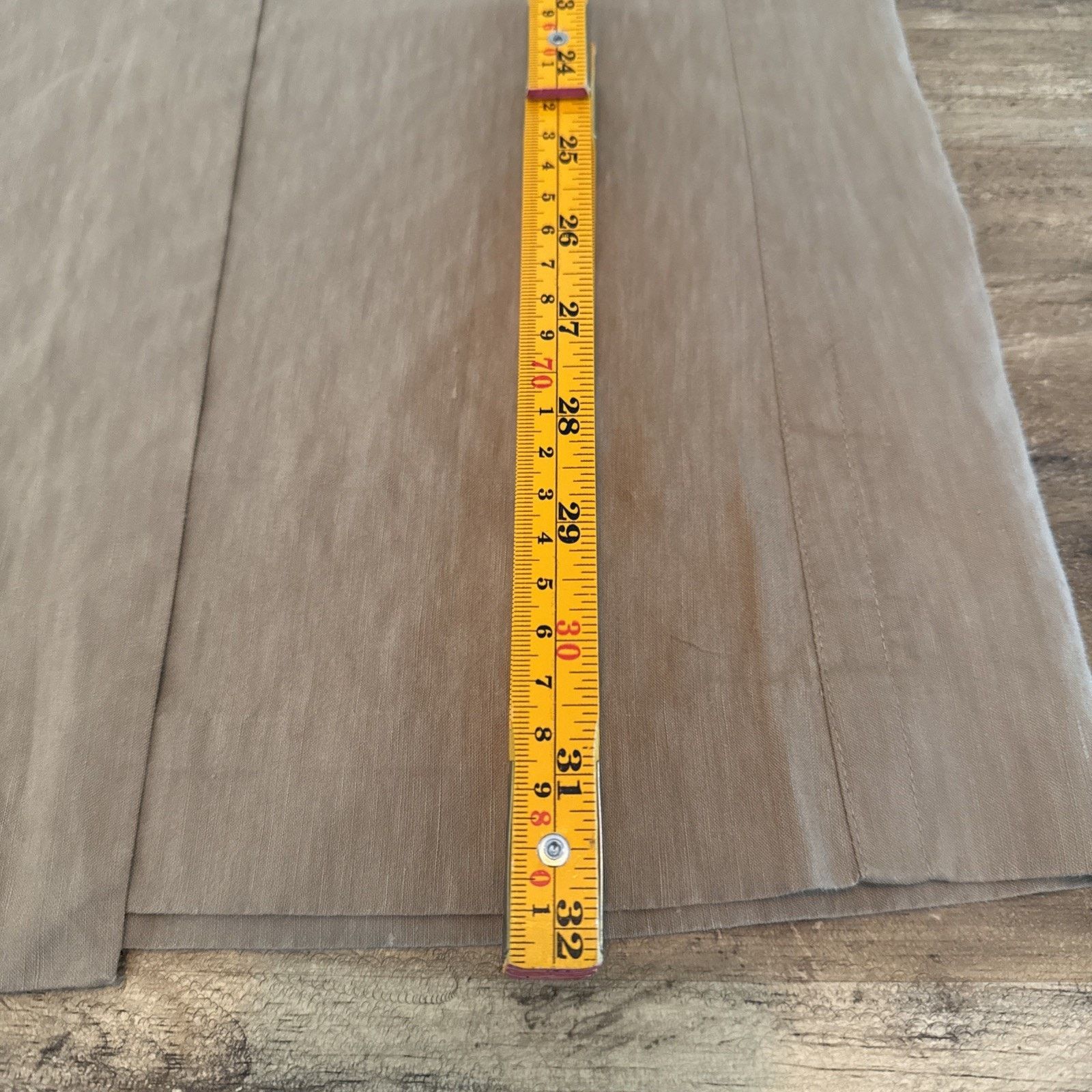 Vince Vince Buckle Khaki linen-blend wrap Midi skirt buckle Size 27" / US 4 / IT 40 - 6 Thumbnail