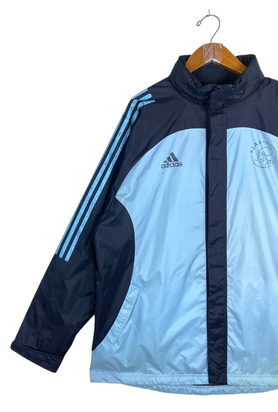 Vintage Rare‼️ Vtg 02-03 Ajax Amsterdam Adidas hooded Bench Jacket Size US L / EU 52-54 / 3 - 2 Thumbnail
